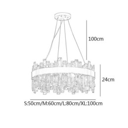 Luxus Glas Kronleuchter Europäischen Stil Pendelleuchte Wohnzimmer