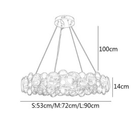 Europäischer Glas-Kronleuchter, kreatives Licht, Luxus-Pendelleuchte