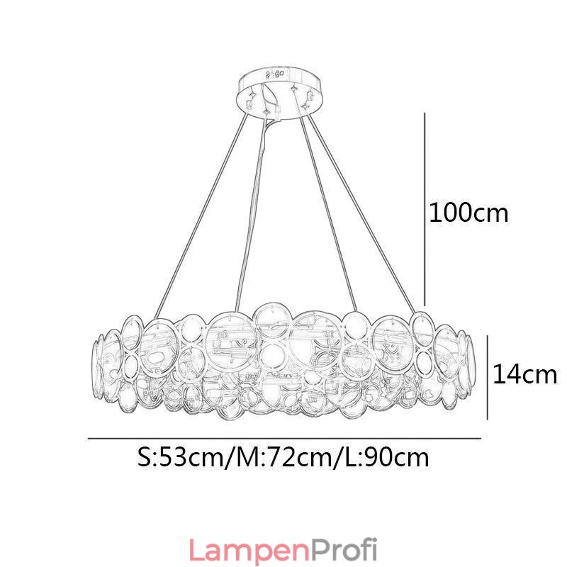 Europäischer Glas-Kronleuchter, kreatives Licht, Luxus-Pendelleuchte