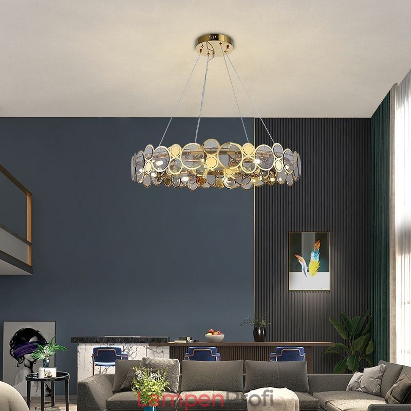 Europäischer Glas-Kronleuchter, kreatives Licht, Luxus-Pendelleuchte