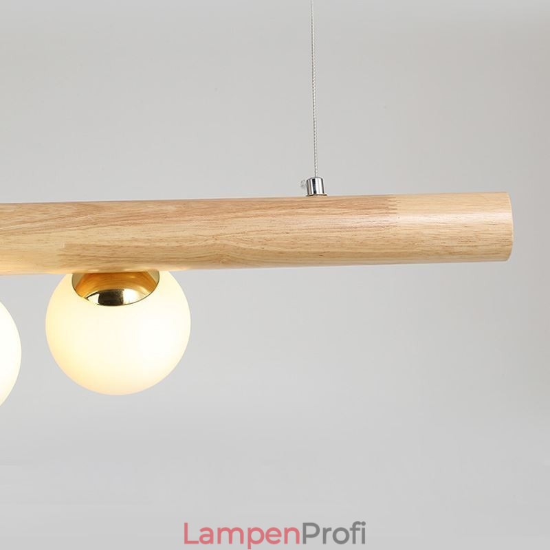 Magic Bean Pendelleuchte Holzstreifen Hängelampe
