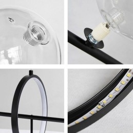 Moderne Glas Bubble Pendelleuchte G9 Glühbirnen Kronleuchter