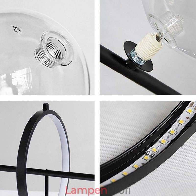 Moderne Glas Bubble Pendelleuchte G9 Glühbirnen Kronleuchter