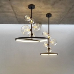 Moderne Hängeleuchten Leuchte Kronleuchter Glas Blase Pendelleuchte