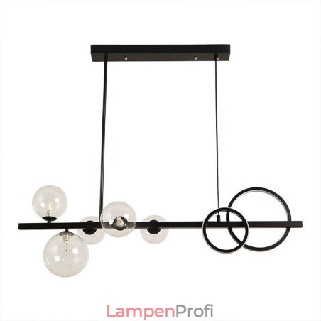 Moderne Glas Bubble Pendelleuchte Schwarz Lange Halterung Lampen Moderne Glas Bubble Pendelleuchte Schwarz Lange Halterung Lampen