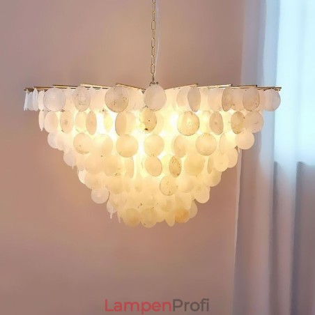 Natürliche Shell Kronleuchter Runde Layered Hängen Licht Esszimmer Natürliche Shell Kronleuchter Runde Layered Hängen Licht Esszimmer