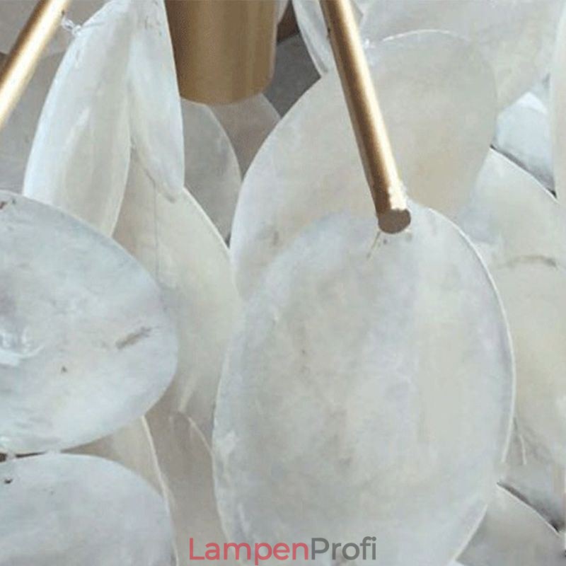 Natürliche Shell Kronleuchter Runde Layered Hängen Licht Esszimmer
