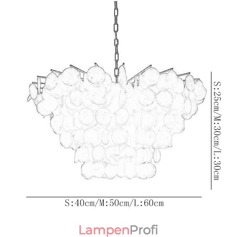 Natürliche Shell Kronleuchter Runde Layered Hängen Licht Esszimmer