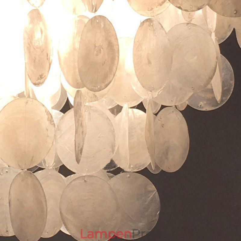 Natürliche Shell Kronleuchter Runde Layered Hängen Licht Esszimmer