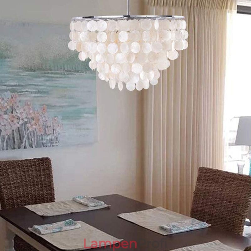 Europäische Muschel Pendelleuchte Zeitgenössische Hängeleuchte