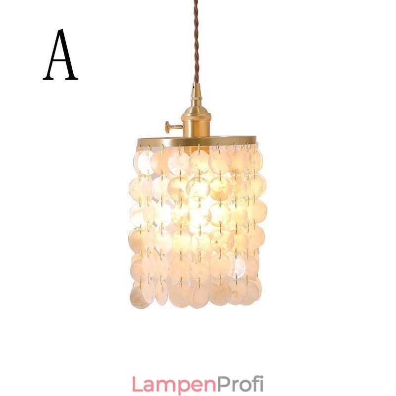 Moderne Klassische Kronleuchter Weiß Shell Schatten Anhänger Beleuchtung Lampe Decke