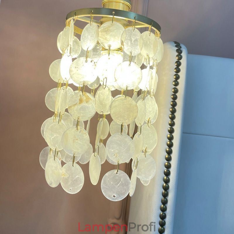 Moderne Klassische Kronleuchter Weiß Shell Schatten Anhänger Beleuchtung Lampe Decke