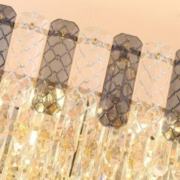 Moderne Kristall Pendelleuchte Luxus Oval Hängeleuchte