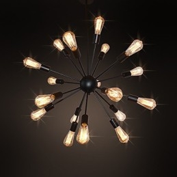Country Designers Kronleuchter aus antikem Messing und Metall