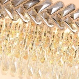 Europäische Kristall Pendelleuchte Luxus Oval Deckenleuchte