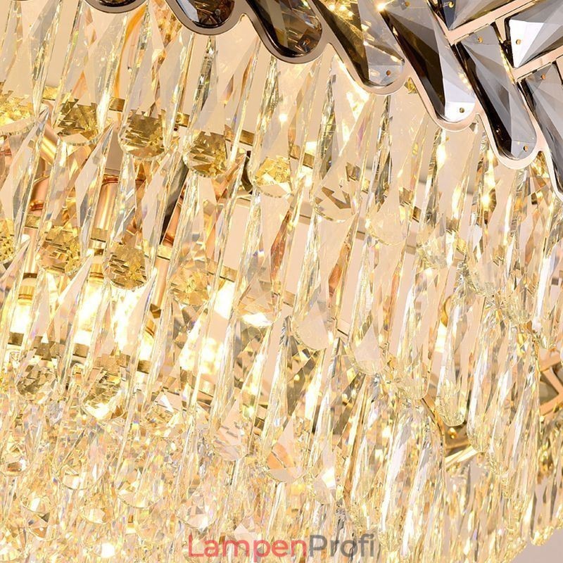Kristall Pendelleuchte Gold Deckenleuchte