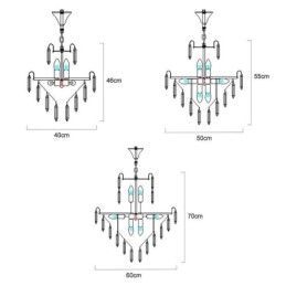 Moderne Kristall-Pendelleuchte Zeitgenössische Deckenleuchten