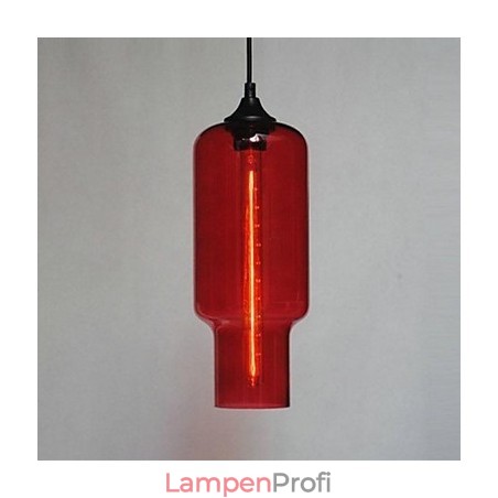 Moderne Glas-Pendelleuchte im braunen Blasen-Design