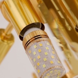 Elegante Pendelleuchte Kristall Runde Deckenleuchte