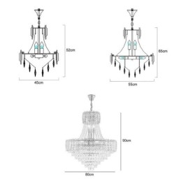 Moderne Kristall-Pendelleuchte, runde Deckenleuchte