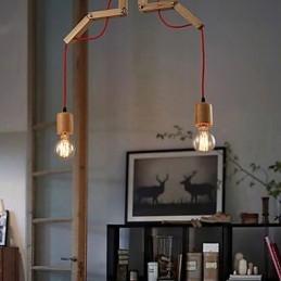 Kronleuchter Mini-Stil Modern Zeitgenössisch Holz Bambus