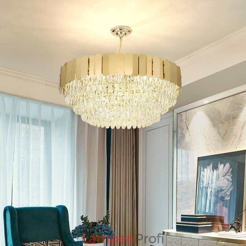 Moderne Pendelleuchte Kristall Runde Hängende Deckenleuchte