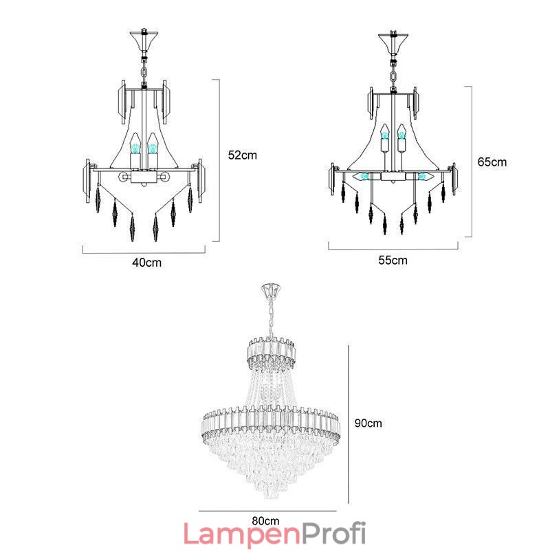 Moderne Kristall Pendelleuchte Deckenleuchte