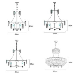 Weiße Kristall Pendelleuchte Moderne Deckenleuchten Hängeleuchten