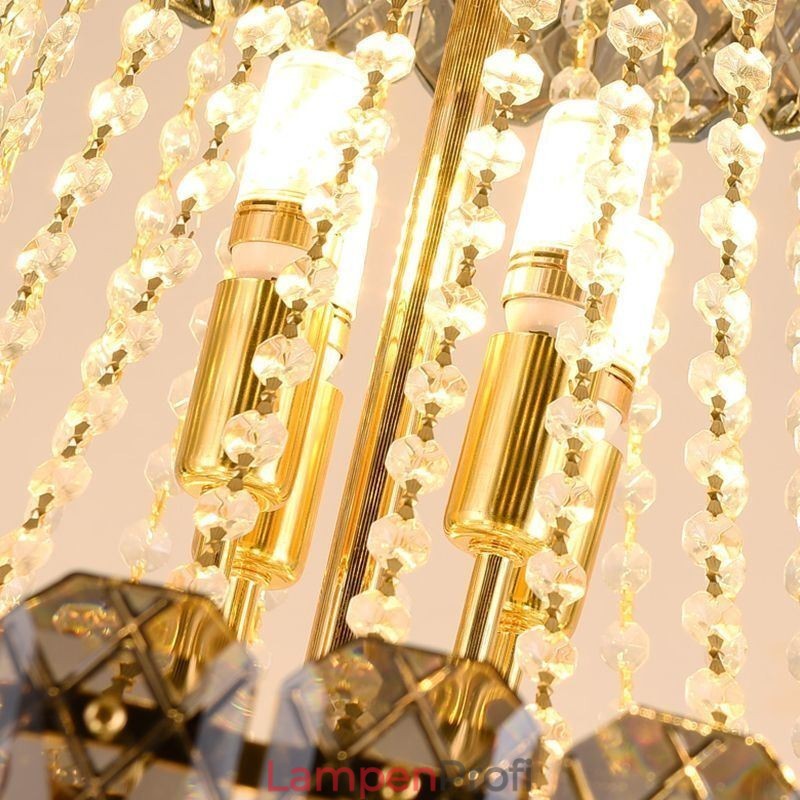 Moderne elegante Kristall Pendelleuchte konische Deckenleuchte