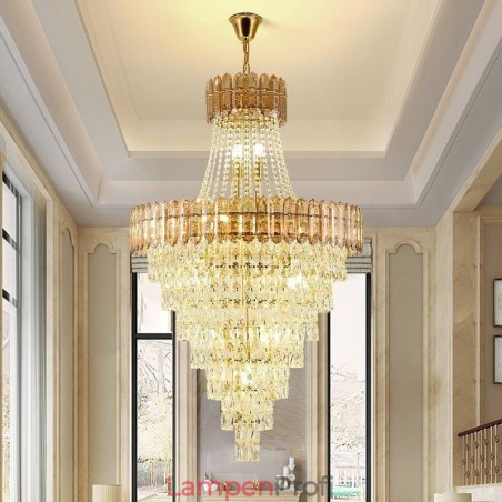 Konische Kristall-Pendelleuchte, elegante Hängeleuchte Konische Kristall-Pendelleuchte, elegante Hängeleuchte