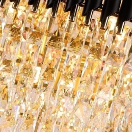 Moderne Kristall Pendelleuchte Runde Deckenleuchte Hängeleuchten