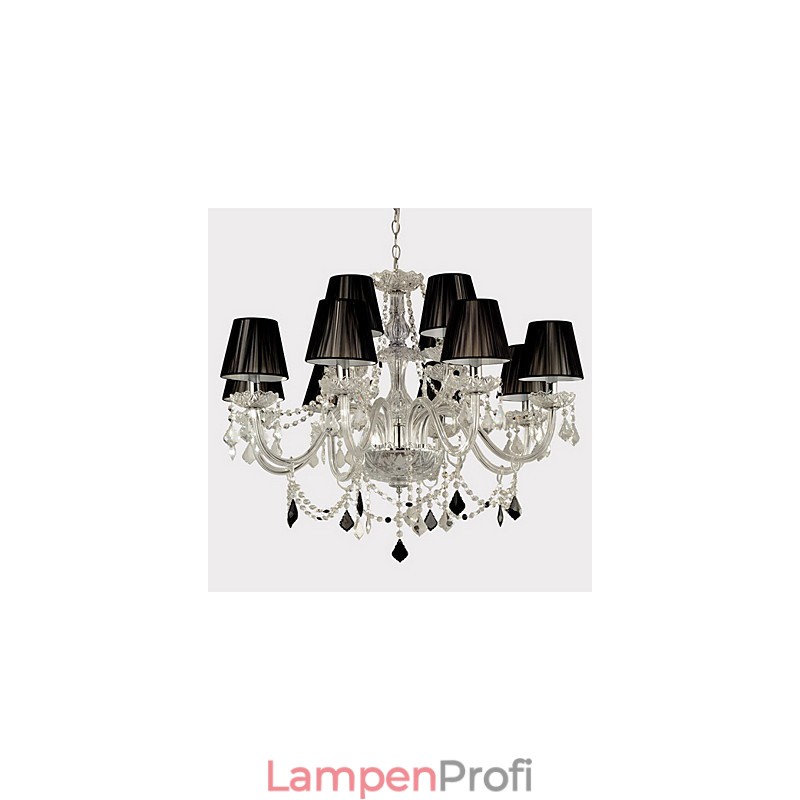 Eleganter Kristall-Kronleuchter mit 12 Lichtern