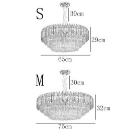 Kristall Pendelleuchte Luxus Deckenbeleuchtung 12 16 Lichter