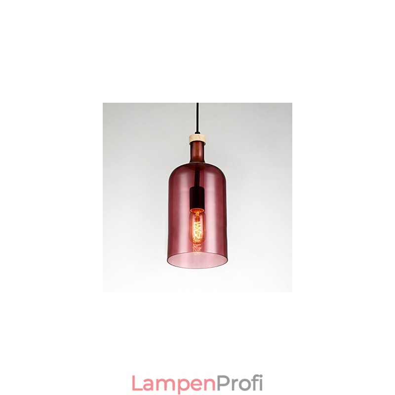 Kronleuchter, moderne Pendelleuchte mit Glasschirm