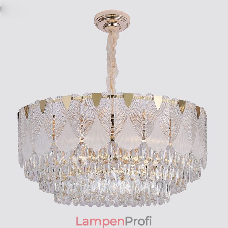 Kristall Pendelleuchte Lacy Runde Deckenleuchte