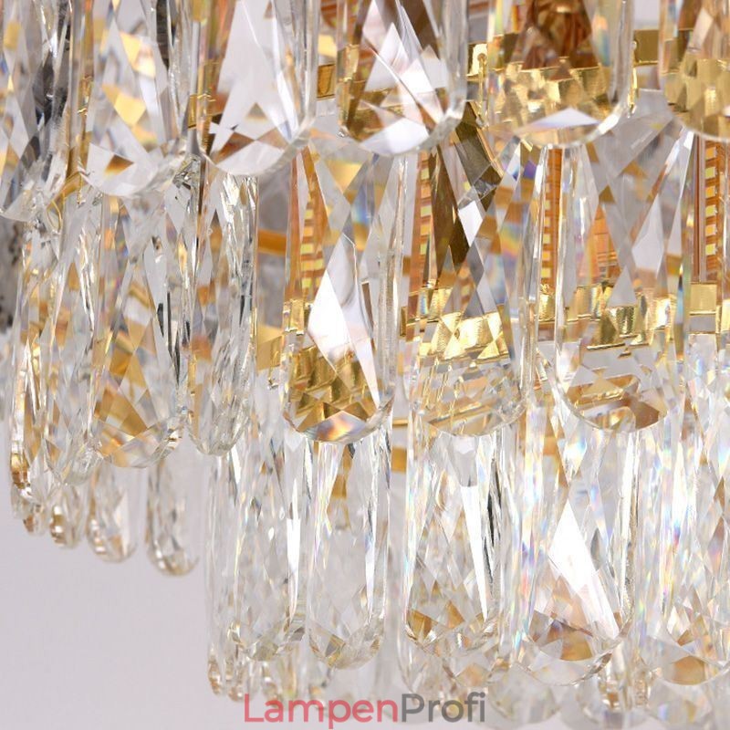 Europäische Pendelleuchte Kristall Runde Deckenleuchte