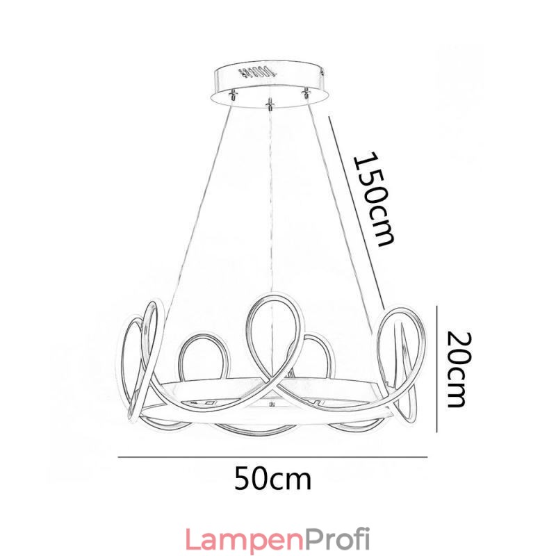 Moderne Hängeleuchte Crown Pendelleuchte Aluminium 1 Licht
