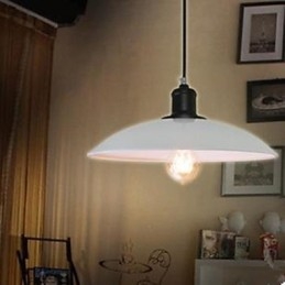 Vertraglich weißes Droplight Rustikale Lodge Traditionelle klassische Pendelleuchte