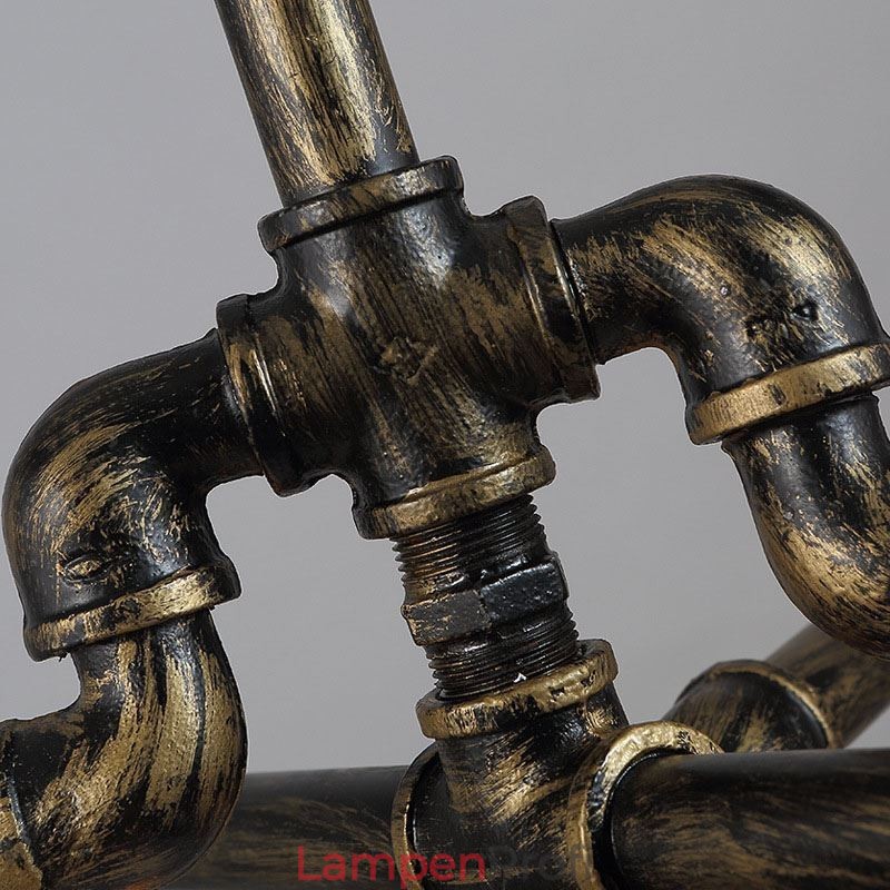 6 Licht Retro Industrielle Vintage Wasser Rohr Anhänger Licht Kronleuchter Land Rustikalen Stil