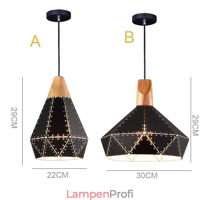 Industrielle Retro Vintage Hängeleuchte Hohl Lampenschirm