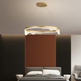 Nordic Aluminium Pendelleuchte Golden Wave Ripple Hängeleuchte