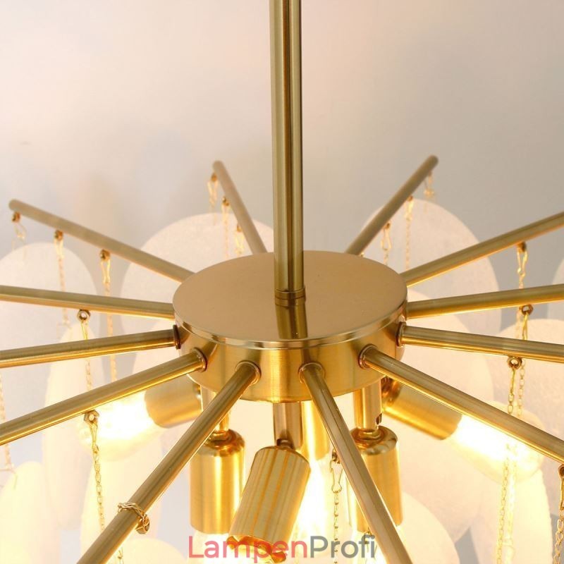 Moderne 6-flammige Hängeleuchte Pendelleuchte mit Glasform