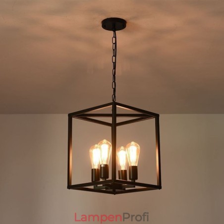 Moderne einfache Pendelleuchte Eisenkäfig Hängelampe Moderne einfache Pendelleuchte Eisenkäfig Hängelampe