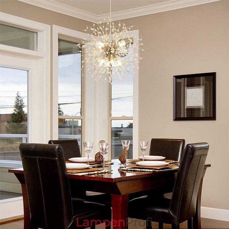 Feuerwerk Kronleuchter 8 Lichter Löwenzahn Pendelleuchte