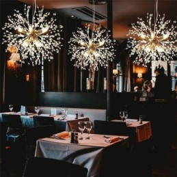 Feuerwerk Kronleuchter 8 Lichter Löwenzahn Pendelleuchte