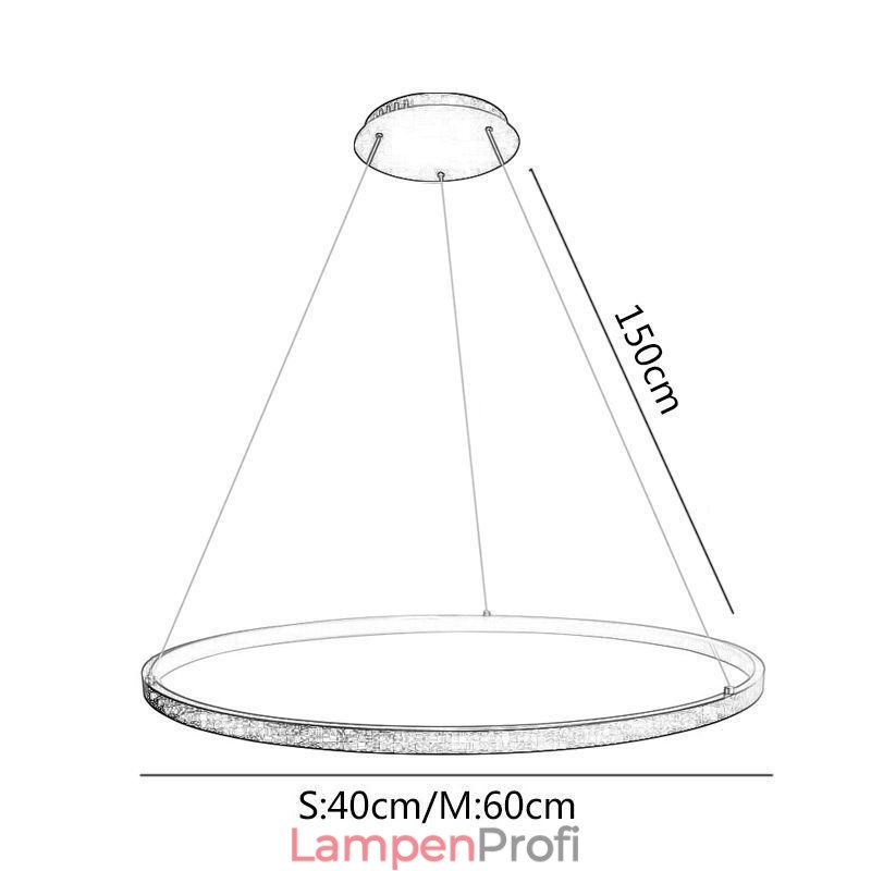 Pendelleuchte Acryl Kreis Hängeleuchte