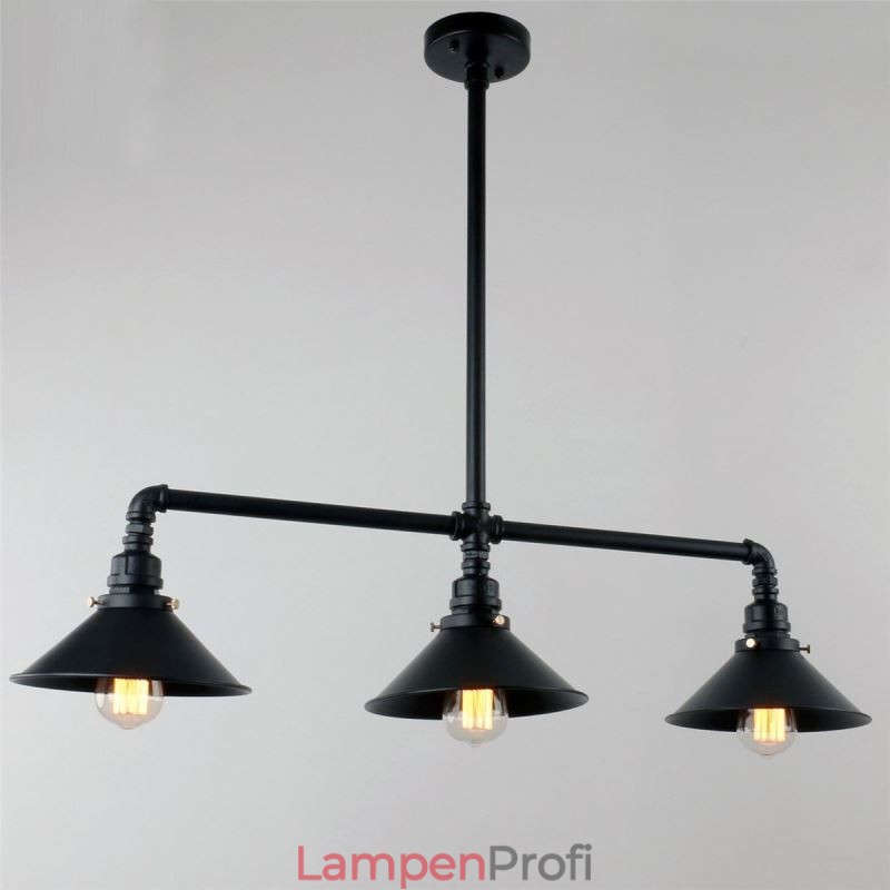 3-Licht Retro Industrielle Vintage Wasser Rohr Anhänger Licht Kronleuchter Land Rustikalen Stil