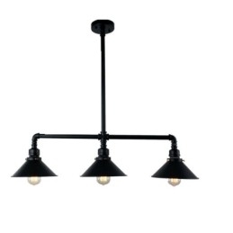 3-Licht Retro Industrielle Vintage Wasser Rohr Anhänger Licht Kronleuchter Land Rustikalen Stil