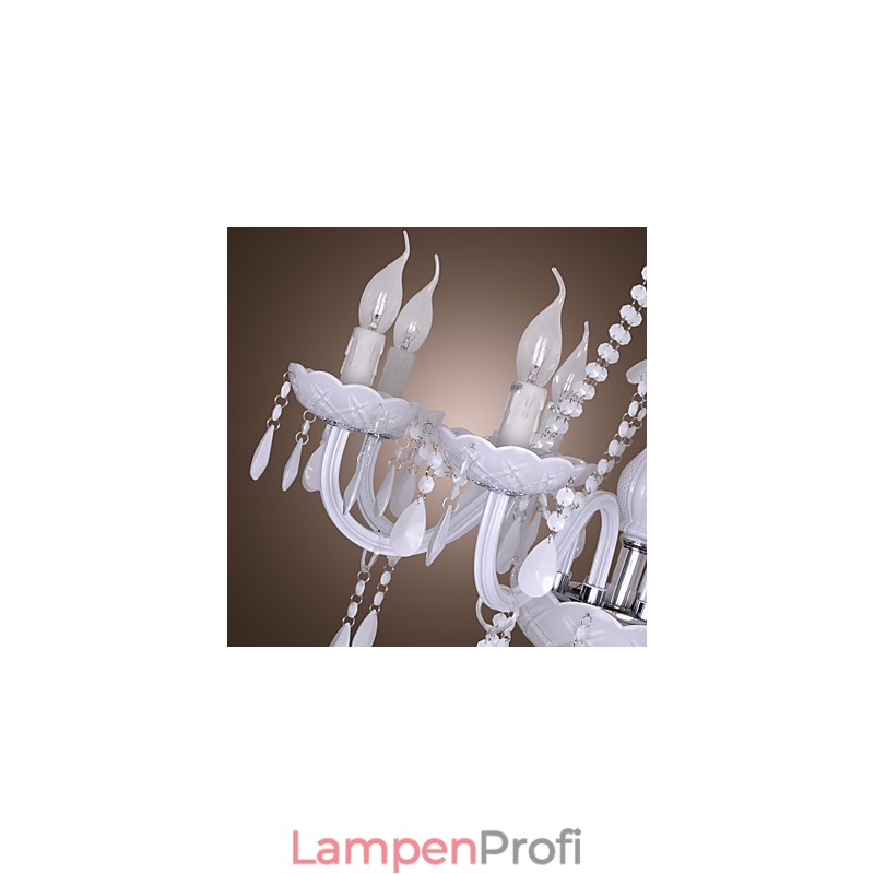 Rustikaler Kronleuchter aus galvanisiertem Kristall von Lodge Crystal