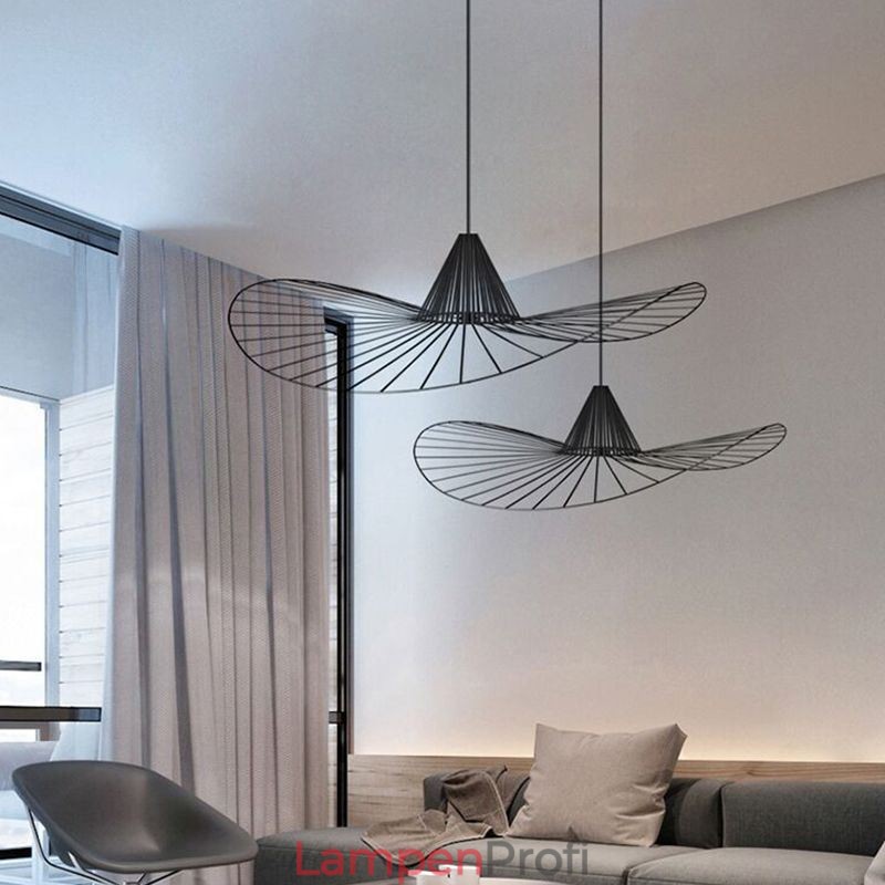 Eisen Pendelleuchte Einfache Strohhutlampe 1 Licht